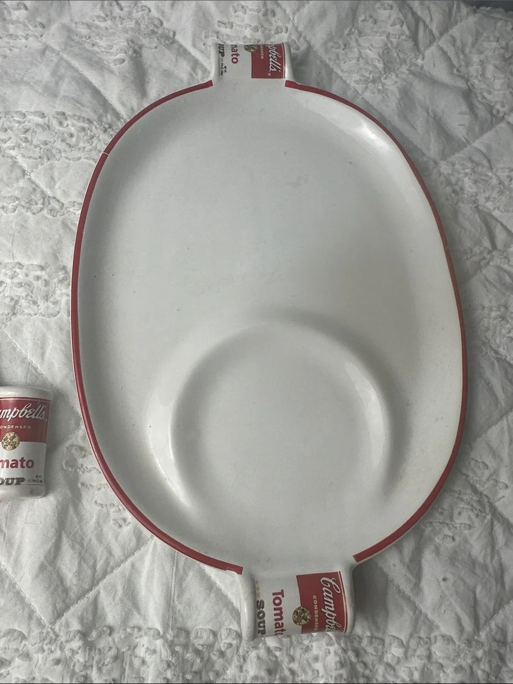Cambells 1994 Tomato Soup Oval Soup and Sandwich Plate 2